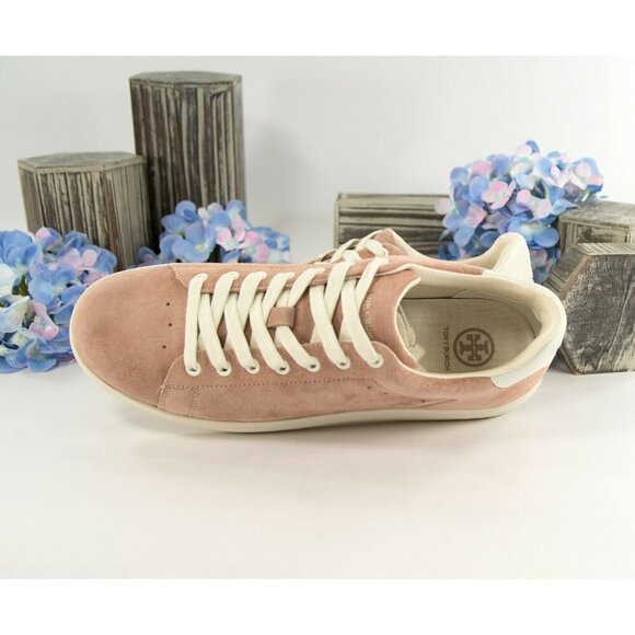 Tory Burch Howell Court Malva Pink Suede Trainer Sneaker Athletic Shoe Sz 9 NIB - Picture 4 of 9